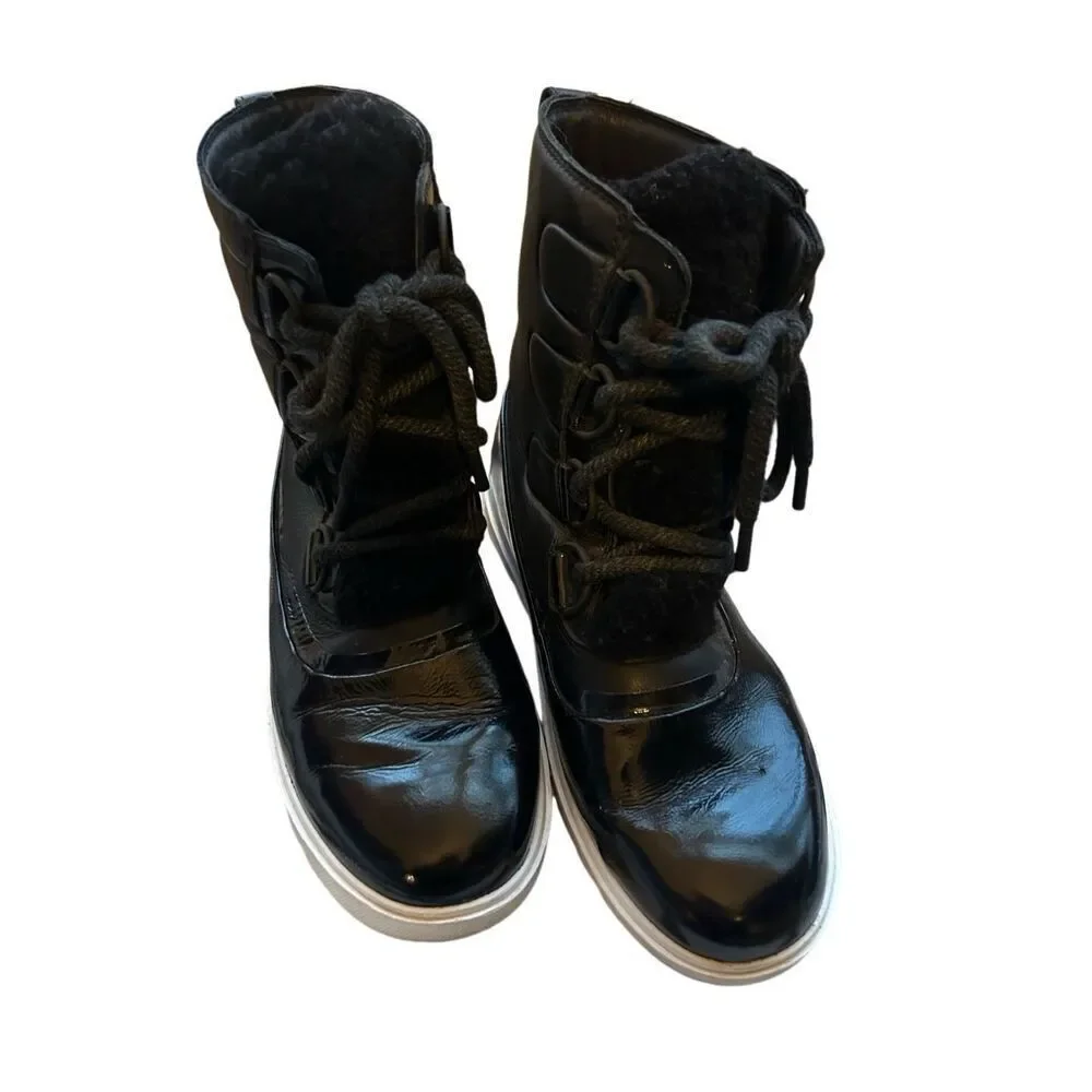 Sorel Joan of Arctic Next Lite Genuine Shearling Waterproof Cold Weather Patent